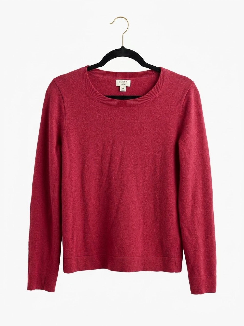 J. Crew Women's Scoopneck Sweater in Deep Berry